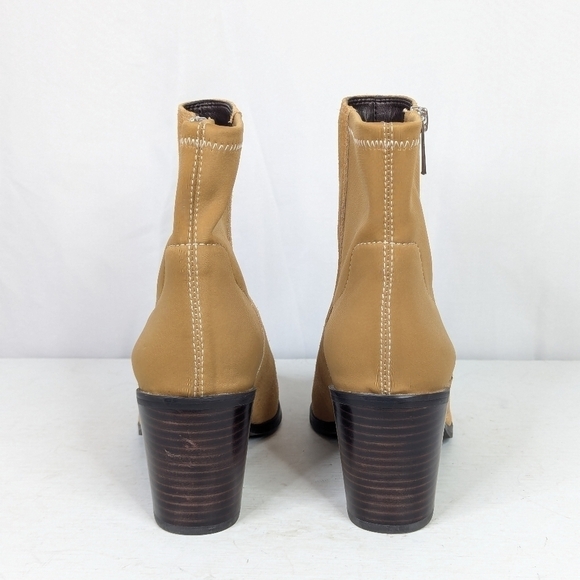 Donald Pliner Waldon Leather Snakeskin Pointed Ankle Booties - Picture 5 of 7